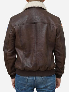 High Street Style Men'<b>s</b> Cow Skin Leather <b>Jacket</b> with Stand Collar Breathable Comfortable and Durable for Everyday Winter Fashion - Product Image 4