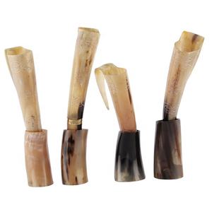 Corne à boire Viking classique, faite à la main, écologique, polie, avec support, meilleure qualité, poignée ergonomique, 33 cm, nouveau design - Product Image 1
