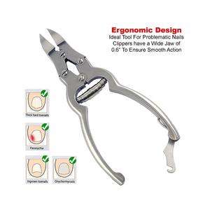 Coupe-ongles portable de haute qualité en acier inoxydable, lame incurvée, kit de toilettage de voyage, lime à ongles, nettoyeur, soin des ongles des doigts et des orteils - Product Image 5