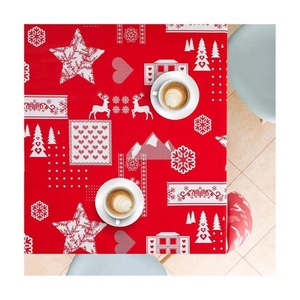 Jingle Bells Brodé 4ft 8ft 6ft Nappe Rectangulaire Vente en Gros Personnalisé Fantaisie Numérique Rouge Couleur Table Couverture Décorations - Product Image 2