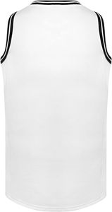 Jersey de baloncesto en blanco 90S Hip Hop Ropa para fiesta Camisas deportivas de práctica atlética de malla Lisa para hombres - Product Image 2