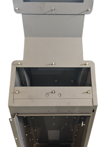 Carcasa de terminal de gabinete de quiosco de acero con recubrimiento en polvo OEM ODM para unidad de visualización de información Fabricación de chapa - Product Image 4