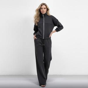 Ensemble de sweat-shirts pour femmes, personnalisé avec un logo, décontracté, d'hiver, en tricot, avec des lettres, écologique, respirant - Product Image 1