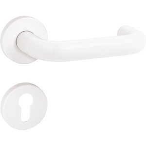 HEWI 111R02.230 Rosette Set <b>Plastic</b> U-Shaped Curtain Poles Tracks & Accessories Left/Right D/D DIN 99 FBM for Curtain <b>Rods</b> - Product Image 1