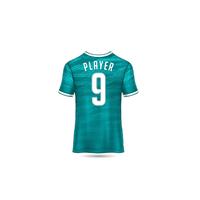 Camiseta de Fútbol Casual de Alta Calidad para Hombre, Marca Ranum International, Tela Vaquera, Logotipo Personalizado, Colores y Tallas para Ligas