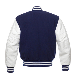 Veste de baseball personnalisée avec patchs pour logo Street Wear Letterman Base Ball Veste de baseball universitaire en cuir personnalisée pour hommes - Product Image 6