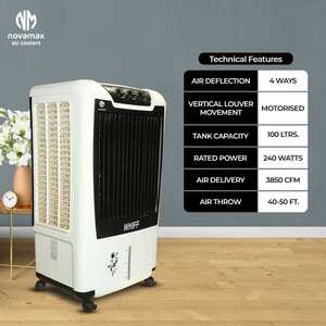 เครื่องทำความเย็นแบบพลาสติกรุ่น Desert Model WHIFF 100 ลิตร เป็นมิตรกับสิ่งแวดล้อม สำหรับเต็นท์ ใช้งานกลางแจ้ง โรงแรม และพื้นที่เชิงพาณิชย์-แบบพกพา จากอินเดีย - Product Image 3