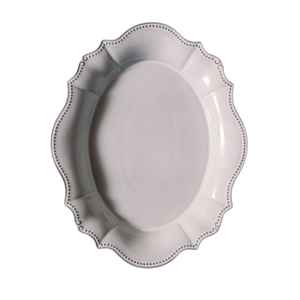 Bandeja de Servicio de Metal Blanca Estilo Artesanal al por Mayor, Plato Decorativo Ornamentado para Decoración del Hogar y Eventos a un Precio Razonable - Product Image 6