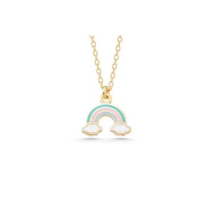 Collana da donna arcobaleno in oro argento