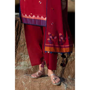 Ensemble 3 pièces en jacquard avec dupatta MJ-62001, paréos pour maillots de bain - Product Image 3