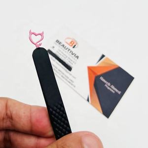 แหนบต่อขนตาสำหรับบูต90องศาด้ามจับแข็งแรงทนทานดีไซน์หัวใจพิมพ์โลโก้ได้ตามต้องการพร้อมกล่องบรรจุ - Product Image 4