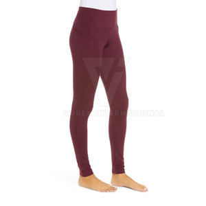 Women's Custom Logo Breathable Yoga <b>Pants</b> Mid Waist Casual Leggings Custom Colors OEM Service Available Spandex/Polyester All - Product Image 4