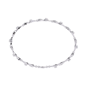 Magnifique bracelet et jonc en or 18 carats avec diamants de laboratoire, bijoux luxueux - Product Image 6