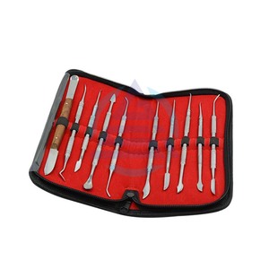 10ชิ้นชุดไม้พายทำฟันมีดปูนปลาสเตอร์เครื่องมือแกะสลักแวกซ์อุปกรณ์ทางทันตกรรมชุดทำฟันขาวเครื่องมือผ่าตัด - Product Image 1