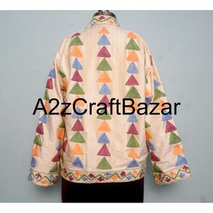 Chaqueta de Terciopelo 100% Algodón Tejido con Patrón Floral Bordado Ecológico y Transpirable para Mujeres y Niñas - Product Image 6
