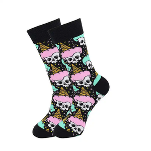 Chaussettes riches en coton colorées audacieuses Designs modernes Respirant Élégant pour Streetwear Tenues de tous les jours décontractées pour l'hiver Cheville haute - Product Image 6