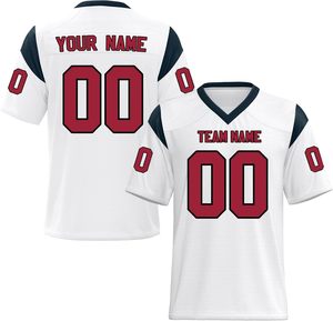 Uniforme de equipo personalizado camisetas de fútbol americano transpirables de secado rápido tejido de poliéster de malla de verano sublimado OEM al por mayor - Product Image 3