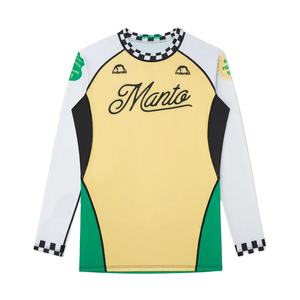 T-shirt de compression respirant unisexe durable, tissu extensible, MMA, BJJ, surf, vêtements d'entraînement, logo personnalisé, vente en gros 2025 - Product Image 1