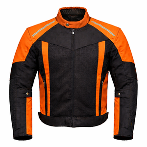 Blouson de moto en Cordura à faible MOQ, logo personnalisé, OEM ODM, imperméable, certifié CE, avec protections, grandes tailles, ignifuge - Product Image 2