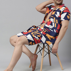 Conjunto de Traje de Verano para Hombre de Alta Calidad al por Mayor del Fabricante, Estampado, Transpirable, Formal, Sólido, Moderno, Precio Competitivo - Product Image 4