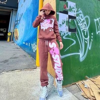 Vêtements de sport d'hiver en coton molletonné, coupe ajustée, ensemble sweat-shirt et pantalon de survêtement, personnalisable OEM, unisexe, séchage rapide