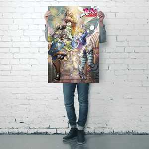 Affiche d'anime Jojo's Bizarre Adventure Joseph et Caesar - Product Image 1