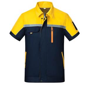 Fabricante personalizado Ropa DE TRABAJO Uniforme duradero Conjunto Ropa DE TRABAJO Diseño OEM Campo de petróleo/lavado de autos/conductor Camisa de manga corta/larga - Product Image 6