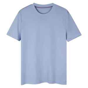 T-shirt haut de gamme en coton mercerisé à sensation rafraîchissante, 65% coton, 30% modal, 5% soie de mûrier, 180 grammes - Product Image 1