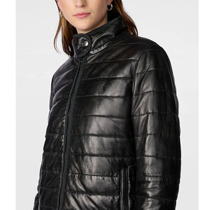 Chaqueta Acolchada de Piel de Oveja, Nueva Moda, Plegable, para Mujer, Abrigo Elegante y Cálido para Clima Frío - Product Image 5