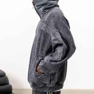 Sudadera con Capucha Extra Grande y Gruesa, Estilo Vintage con Lavado Ácido para Mujeres, Hombres y Parejas - Product Image 2