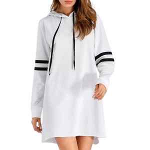 Marque personnalisée Street Wear Épaule tombante Couleur Bloc Contraste Hoodies 80% Coton 20% Polyester Hoodies Femmes - Product Image 2