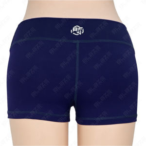 กางเกงขาสั้นเอวสูงสำหรับผู้หญิงกางเกงขาสั้นสำหรับเล่นโยคะระบายอากาศได้ดีมีกระเป๋าแบบรัดรูปแห้งเร็วโลโก้ตามสั่ง - Product Image 3
