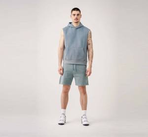 <b>Sleeveless</b> <b>Hoodie</b> Vest Shirts Gym Hooded Tank Top Men Fitness Vest Bodybuilding Singlets Workout Tank-top Custom Logo - Product Image 1
