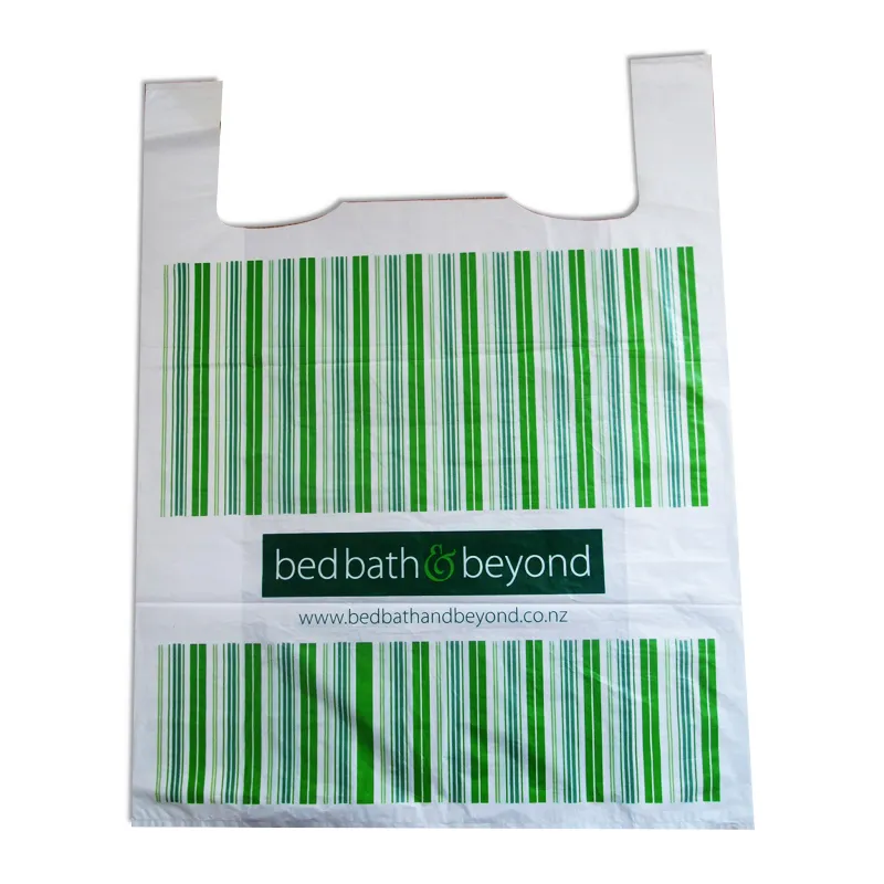 Factory Price Hdpe Ldpe Plastic Shopping T Shirt Bag Supermarket Bags With Custom Logo Print