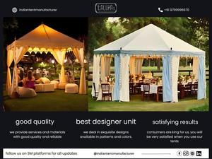 Carpa Profesional de Algodón Tradicional India de Estilo Romántico para Eventos al Aire Libre, Bodas y Fiestas, Diseño Moderno de Dosel, Nueva Llegada - Product Image 4