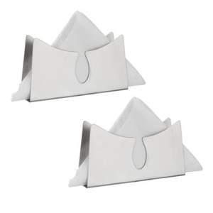 Lifeplast Stainless Steel Matt Finish Eco-friendly Durable Napkin Holder <b>Tissue</b> <b>Paper</b> Stand for Dining Table Dishwasher Safe for - Product Image 3