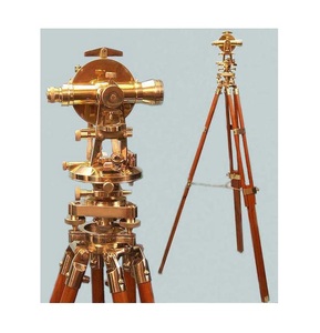 Nautical <b>Theodolite</b> on Wooden Stand Nautical Gift - Product Image 1