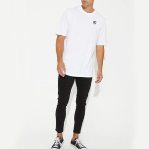 Camiseta con timbre de hombro caído de gran tamaño para hombre, impresión personalizada de alta calidad, 100% algodón, respetuoso con el medio ambiente, transpirable, 220g, peso pesado - Product Image 5