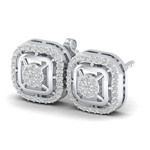 Pendientes de Oro Sólido de 14K con Diamantes de Imitación VVS, Pendientes de Plata de Lujo con Moissanita VVS, Joyería para Mujer - Product Image 3