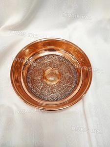 Auténtico Cuenco Turco para Hammam, Hecho a Mano en Cobre, Cuenco Redondo Martillado para Pedicura, Bañera de Lujo para Pies - Product Image 3