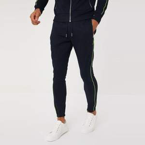 Chándal liso para hombre, ropa de entrenamiento con logotipo bordado personalizado, nueva moda, venta al por mayor, ropa deportiva unisex con cremallera para correr - Product Image 5
