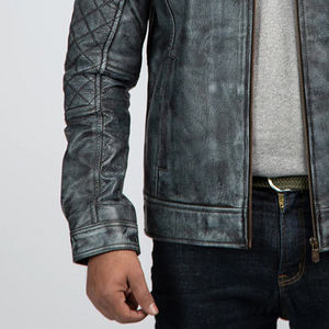 Nouveau prix en ligne Look tendance Veste en cuir pour hommes Best-seller Veste en cuir de qualité supérieure pour hommes - Product Image 6