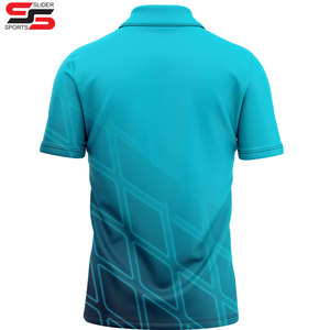 Chemises de sport polo unisexes 100% polyester, sublimation intégrale, chemises polo personnalisées, chemises polo de sport, t-shirts polo - Product Image 4