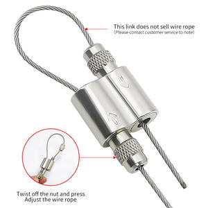 Clips de Cable Ajustables, Abrazaderas de Cable de Aleación de Doble Vía, Adecuados <span class=keywords><strong>para</strong></span> Colgar <span class=keywords><strong>Cuadros</strong></span> e Iluminación - Product Image 3