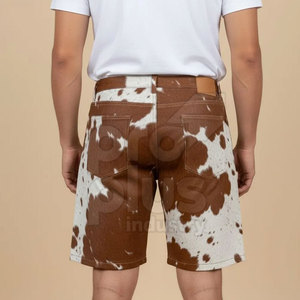 กางเกงขาสั้นลำลองฤดูร้อนระบายอากาศแห้งเร็วเอวกลางหนังแท้เป็นมิตรกับสิ่งแวดล้อมสำหรับผู้ชายและผู้หญิง - Product Image 3