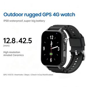 Montre connectée OEM à longue autonomie avec carte SIM pour la sécurité des travailleurs isolés en extérieur, suivi GPS LBS, montre L22, Relojes Inteligentes - Product Image 1