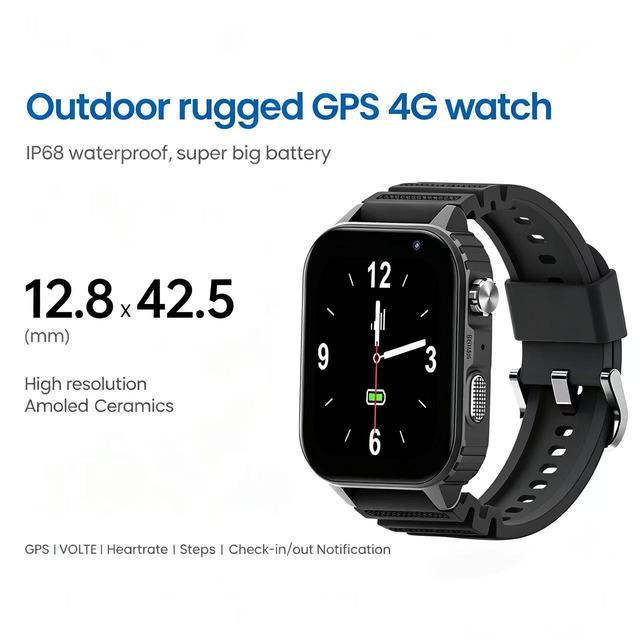 OEM Long Battery Life Smart Watch with Sim Card for Outdoor Lone Worker Safety LBS GPS Tracking Watch L22 Relojes Inteligentes