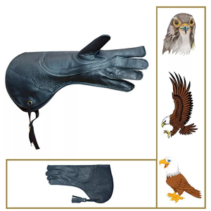 Customizable Color Carbon Reinforced Waterproof Breathable Durable Falconry Gloves Genuine Leather Double-Layer Camouflage Birds - Product Image 6