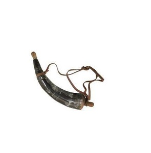 Corne à poudre style Viking avec couvercle, en laiton, pour poudre, fait à la main, tout nouveau design, de haute qualité - Product Image 2