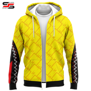 Nouveau sweat à capuche personnalisé à fermeture éclair intégrale, surdimensionné, avec poche latérale à fermeture éclair, en polyester, design de sublimation, impression intégrale pour le printemps - Product Image 4